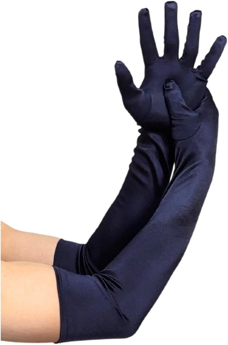 MD Style Long Opera Gloves for Women - 20s Party Costume - Elbow Length Tea Party Satin Gloves - Princess Accessories - Image 1